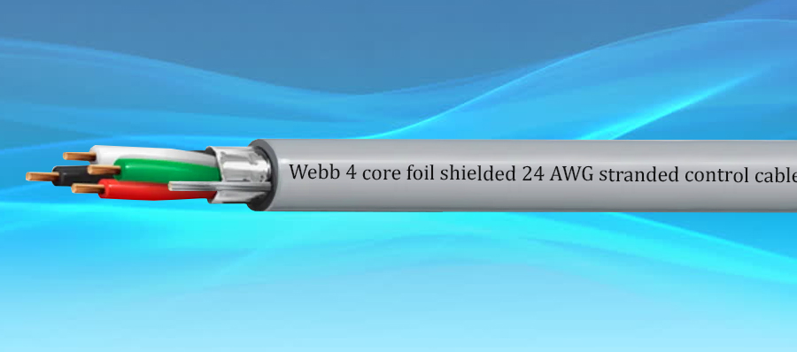 Foil shielded control cable